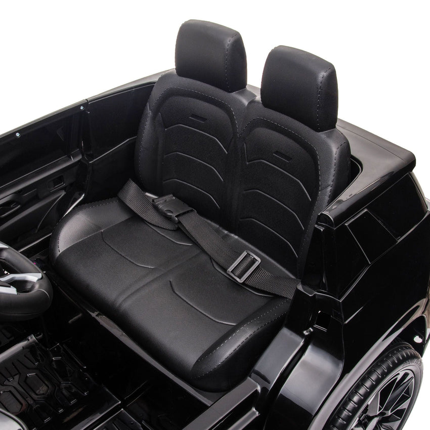 Aosom Chevrolet TAHOE Licensed Kids Ride on Car, 12V Battery Powered Kids Electric Car with Remote Control, Music, Lights, Horn, Suspension for 3 - 6 Years Old, Black - 7DAY'S