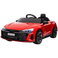 Aosom Kids Ride on Car, 12V Licensed Audi RS E - tron GT 3.1 MPH Electric Car for Kids, Ride - on Toy for Boys and Girls with Remote Control, 4 Wheels with Suspension, Horn, Music, Lights, Red - 7DAY'S