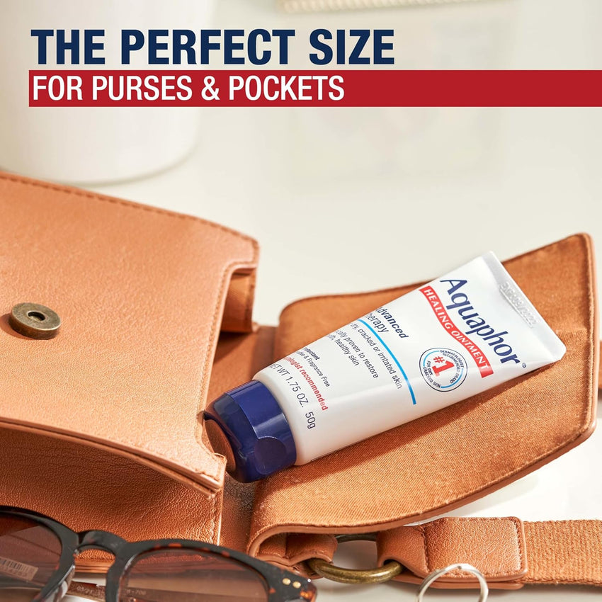 Aquaphor Advanced Therapy Healing Ointment, Hypoallergenic, Fragrance Free Body Moisturizer for Dry Skin and Minor Wound Care, Travel Size Skin Care Set, 1.75 Oz Tube, Pack of 3 - 7DAY'S