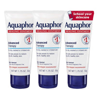 Aquaphor Advanced Therapy Healing Ointment, Hypoallergenic, Fragrance Free Body Moisturizer for Dry Skin and Minor Wound Care, Travel Size Skin Care Set, 1.75 Oz Tube, Pack of 3 - 7DAY'S
