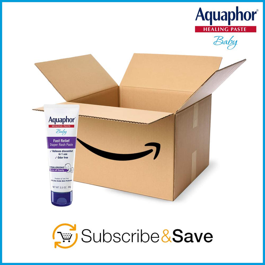 Aquaphor Baby Diaper Rash Paste - For Serious Diaper Rash and Flare - ups - 3.5 Oz. Tube - 7DAY'S
