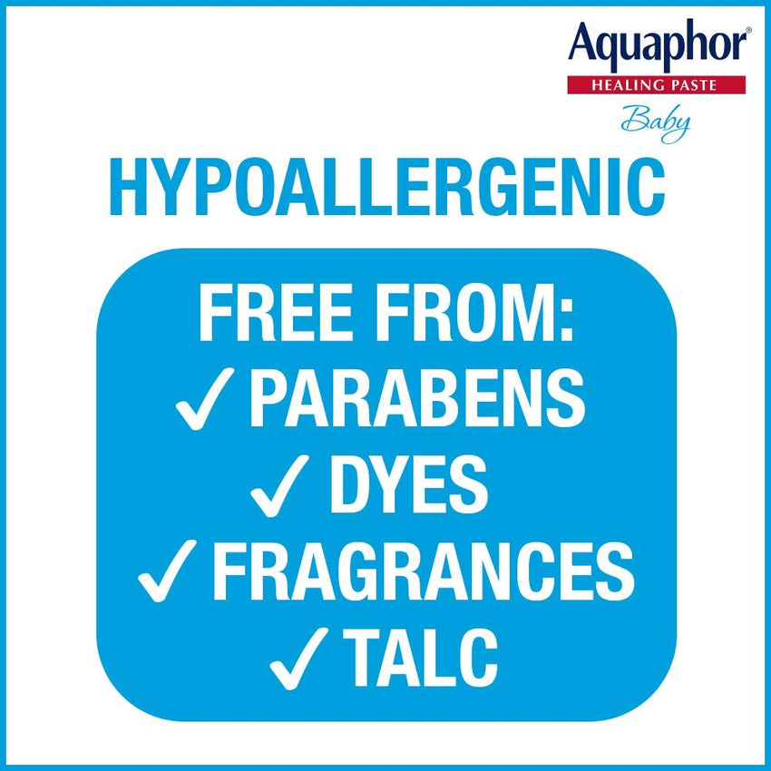 Aquaphor Baby Diaper Rash Paste - For Serious Diaper Rash and Flare - ups - 3.5 Oz. Tube - 7DAY'S
