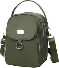 Army Green Water - Proof Women Crossbody Bag Multi Compartment Mobile Phone Bag Women Messenger Bag Casual Oxford Cloth Women Bag Shoulder - 7DAY'S