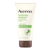 Aveeno Positively Radiant Skin Brightening Exfoliating Daily Facial Scrub, Moisture - Rich Soy Extract, helps improve skin tone & texture, Oil - & Soap - Free, Hypoallergenic, 5 oz - 7DAY'S