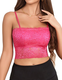 Avidlove Bralettes for Women Lace Spaghetti Strap Tank Top Tube Slim Basic Camisole - 7DAY'S