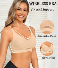 Avidlove Wireless Bras for Women Bras No Underwire Seamless Push Up Bralette Full Coverage Comfort Bra Everyday Bra - 7DAY'S