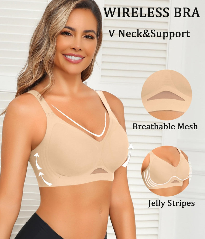 Avidlove Wireless Bras for Women Bras No Underwire Seamless Push Up Bralette Full Coverage Comfort Bra Everyday Bra - 7DAY'S