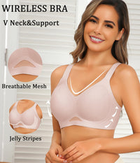 Avidlove Wireless Bras for Women Bras No Underwire Seamless Push Up Bralette Full Coverage Comfort Bra Everyday Bra - 7DAY'S