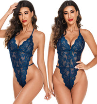 Avidlove Women Sexy Lingerie Set 2 Piece Lace Kimono Robe with Lace Teddy Lingerie Bodysuit - 7DAY'S