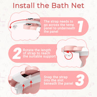 Baby Bathtub, Collapsible Newborn Bathtub for Infant to Toddler 0 - 24 Months with Soft Cushion and Thermometer,Portable Travel Newborn Tub with No - Slip Feet, Baby Shower Gifts,Green - 7DAY'S