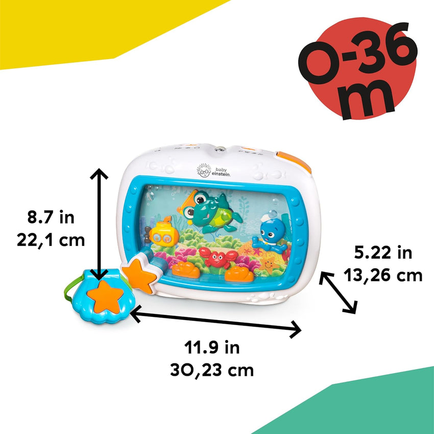 Baby Einstein Sea Dreams Soother Musical Crib Toy and Sound Machine, Newborn and up - 7DAY'S