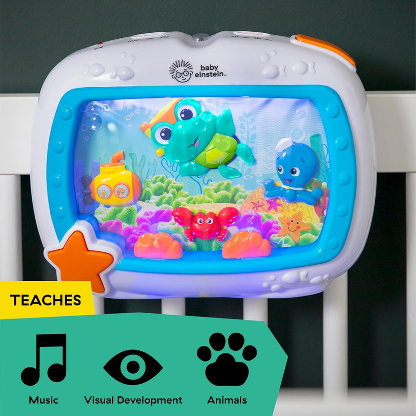Baby Einstein Sea Dreams Soother Musical Crib Toy and Sound Machine, Newborn and up - 7DAY'S