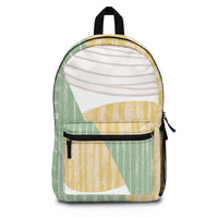 Backpack Work/school/leisure - Waterproof, Mint Green Textured Look Boho Print - 7DAY'S