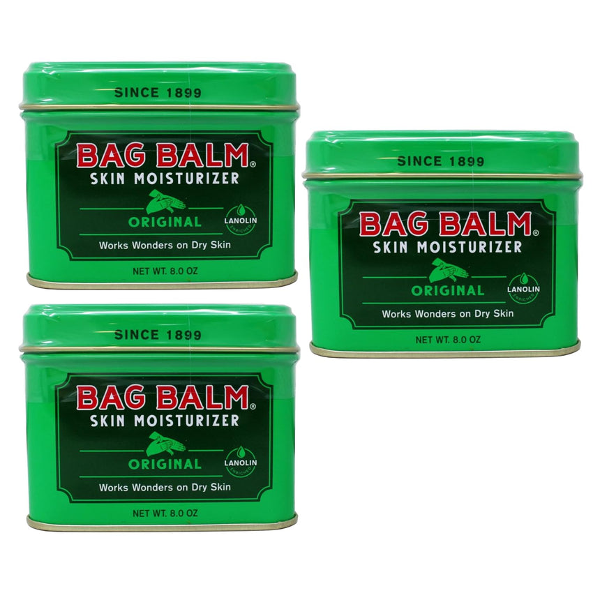 Bag Balm Vermont's Original Skin Moisturizer - Full Body Hydrating Skin Care: Dry Hands, Lips, Face, Feet & More - Unscented, Cruelty & Paraben Free - Day & Night, Men & Women (4oz Tin, Made in USA) - 7DAY'S