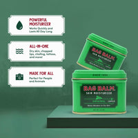 Bag Balm Vermont's Original Skin Moisturizer - Full Body Hydrating Skin Care: Dry Hands, Lips, Face, Feet & More - Unscented, Cruelty & Paraben Free - Day & Night, Men & Women (4oz Tin, Made in USA) - 7DAY'S