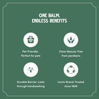 Bag Balm Vermont's Original Skin Moisturizer - Full Body Hydrating Skin Care: Dry Hands, Lips, Face, Feet & More - Unscented, Cruelty & Paraben Free - Day & Night, Men & Women (4oz Tin, Made in USA) - 7DAY'S