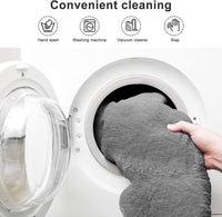 Bag Chair Cover(it was only a Cover; not a Full Bean Bag) Chair Cushion; Big Round Soft Fluffy PV Velvet Sofa Bed Cover; Living Room Furniture; Lazy Sofa Bed Cover; 5ft Light Grey - 7DAY'S