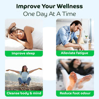 Bandoo Original Deep Cleansing Foot Pads | Rana Pads | Premium Natural Bamboo Foot Pads | Japanese Pads | Cleanse, Moisturize & Energize | for Men & Women | 10 Pads - 7DAY'S