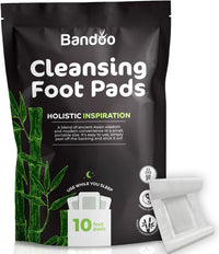 Bandoo Original Deep Cleansing Foot Pads | Rana Pads | Premium Natural Bamboo Foot Pads | Japanese Pads | Cleanse, Moisturize & Energize | for Men & Women | 10 Pads - 7DAY'S