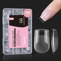 beetles Gel Polish 9 In 1 Gel Nail Glue for Clear Acrylic Nail Tips 2 Pcs 15ml Long Lasting Nail Gel Kit for False Nails Tips, Base Blooming Nail Gel, U V Light Required - 7DAY'S