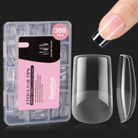 beetles Gel Polish 9 In 1 Gel Nail Glue for Clear Acrylic Nail Tips 2 Pcs 15ml Long Lasting Nail Gel Kit for False Nails Tips, Base Blooming Nail Gel, U V Light Required - 7DAY'S