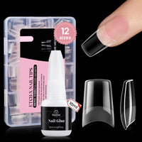 beetles Gel Polish 9 In 1 Gel Nail Glue for Clear Acrylic Nail Tips 2 Pcs 15ml Long Lasting Nail Gel Kit for False Nails Tips, Base Blooming Nail Gel, U V Light Required - 7DAY'S