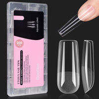 beetles Gel Polish 9 In 1 Gel Nail Glue for Clear Acrylic Nail Tips 2 Pcs 15ml Long Lasting Nail Gel Kit for False Nails Tips, Base Blooming Nail Gel, U V Light Required - 7DAY'S