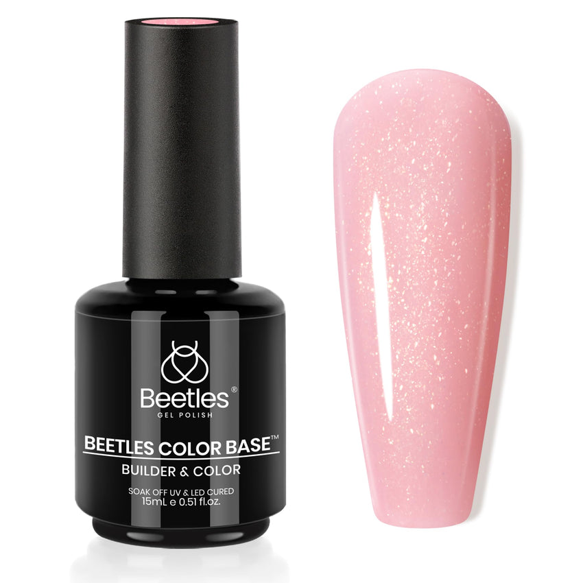beetles Gel Polish No Wipe Gel Top Coat - Clear Color Top Coat Gel Nail Polish Shine Finish and Long Lasting, Soak Off Nail Lamp, 15ml Gift for Girls - 7DAY'S