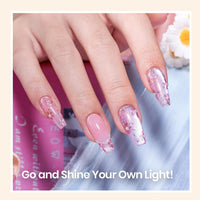 beetles Gel Polish No Wipe Gel Top Coat - Clear Color Top Coat Gel Nail Polish Shine Finish and Long Lasting, Soak Off Nail Lamp, 15ml Gift for Girls - 7DAY'S