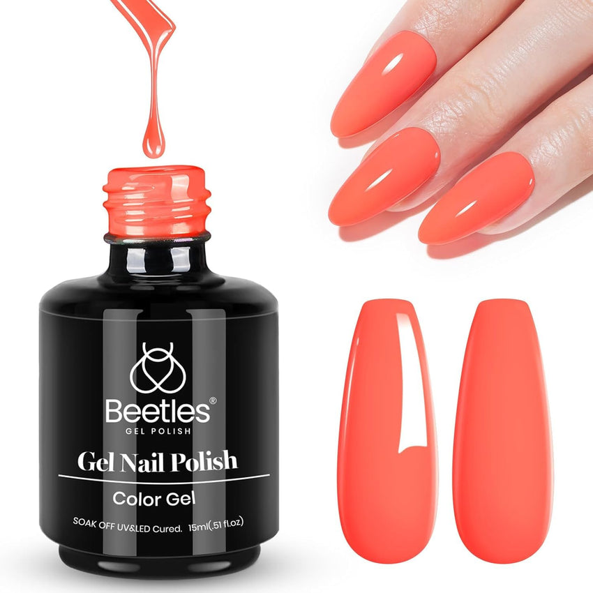 Beetles White Gel Nail Polish,15ml Summer Soak Off UV Gel Polish French Nail Art Manicure Salon DIY Design at Home Gift for Woman - 7DAY'S
