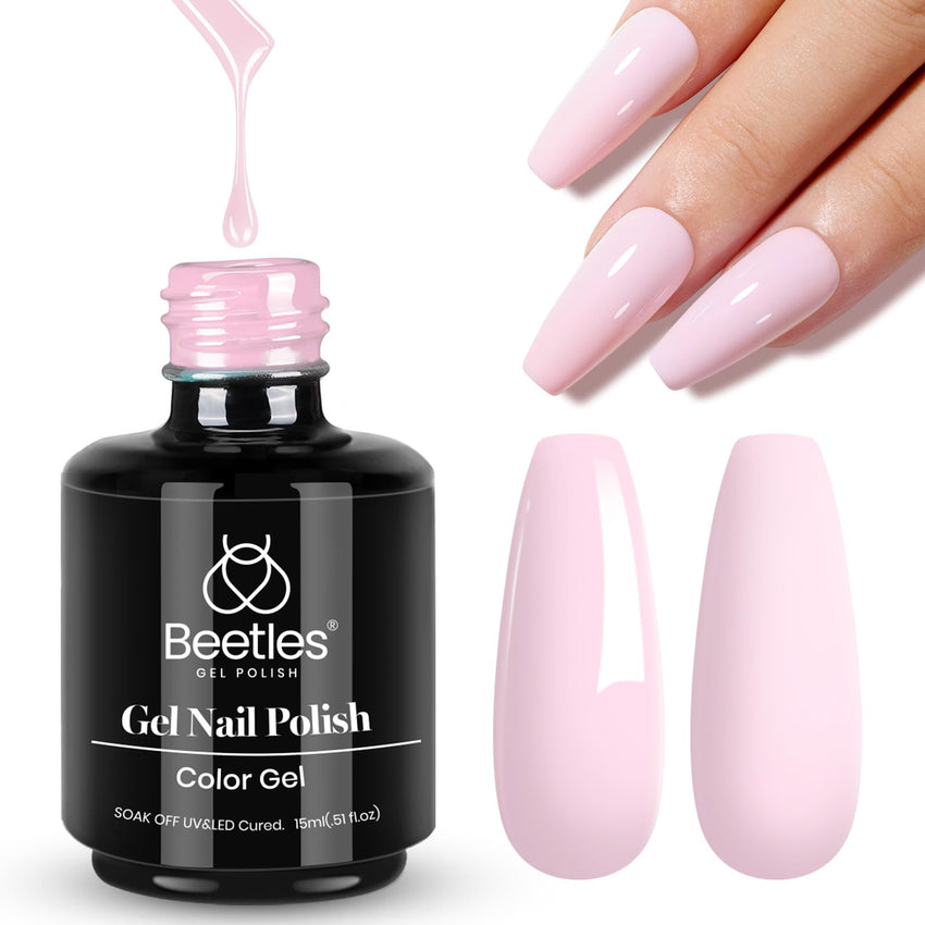 Beetles White Gel Nail Polish,15ml Summer Soak Off UV Gel Polish French Nail Art Manicure Salon DIY Design at Home Gift for Woman - 7DAY'S