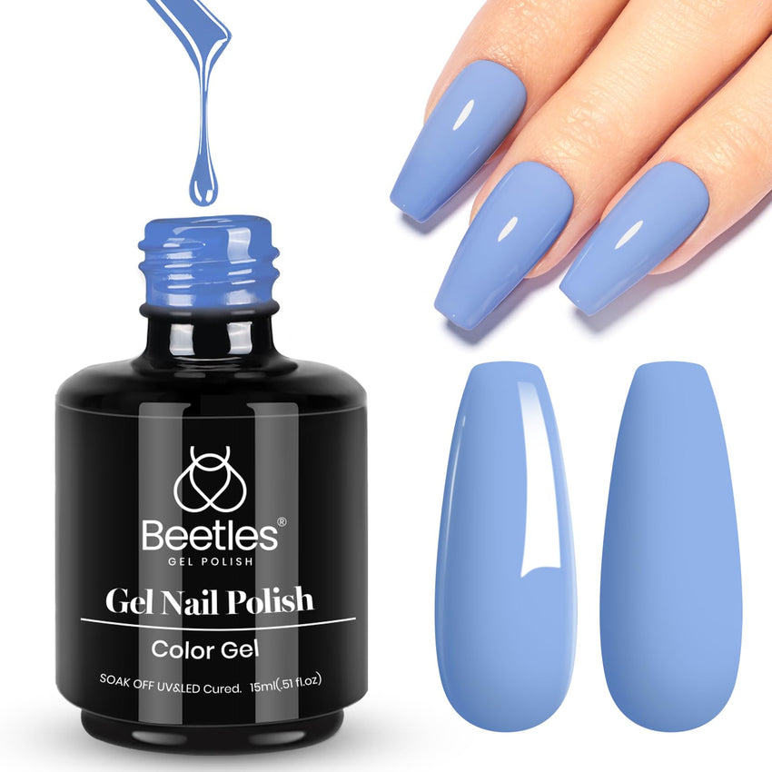 Beetles White Gel Nail Polish,15ml Summer Soak Off UV Gel Polish French Nail Art Manicure Salon DIY Design at Home Gift for Woman - 7DAY'S