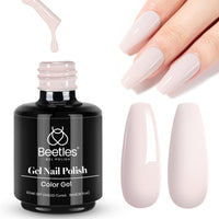 Beetles White Gel Nail Polish,15ml Summer Soak Off UV Gel Polish French Nail Art Manicure Salon DIY Design at Home Gift for Woman - 7DAY'S