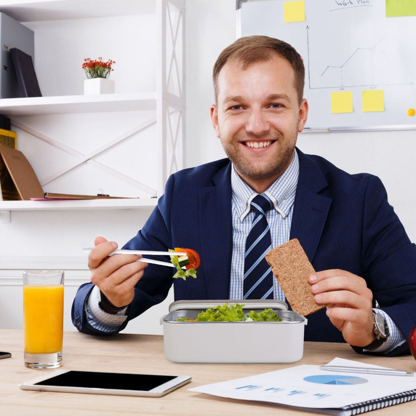 Bento Lunch Box 3 Stackable Food Container Leakproof Dishwasher Microwave Oven Safe Bento Box with Chopsticks Spoon for Adult Kids Work Picnic - 7DAY'S