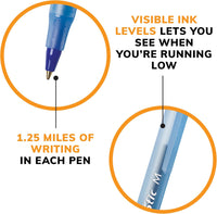 BIC Round Stic Xtra Life Ballpoint Pen, Ultra Long Lasting and Consistent Ink Flow, 60 - Count in Black Ink - 7DAY'S