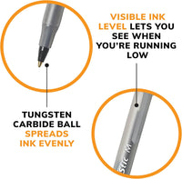 BIC Round Stic Xtra Life Ballpoint Pen, Ultra Long Lasting and Consistent Ink Flow, 60 - Count in Black Ink - 7DAY'S