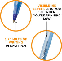 BIC Round Stic Xtra Life Ballpoint Pen, Ultra Long Lasting and Consistent Ink Flow, 60 - Count in Black Ink - 7DAY'S