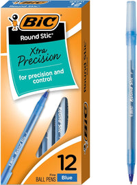 BIC Round Stic Xtra Life Ballpoint Pen, Ultra Long Lasting and Consistent Ink Flow, 60 - Count in Black Ink - 7DAY'S