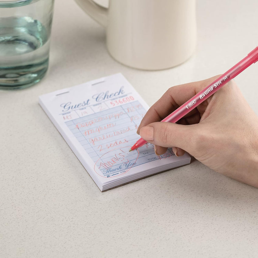 BIC Round Stic Xtra Life Ballpoint Pen, Ultra Long Lasting and Consistent Ink Flow, 60 - Count in Black Ink - 7DAY'S