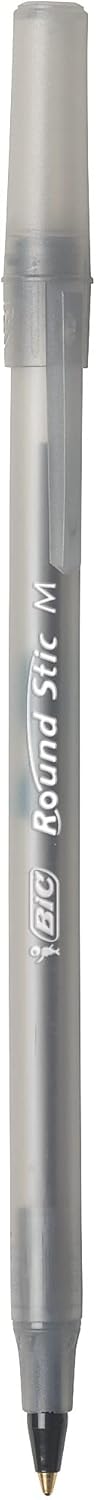 BIC Round Stic Xtra Life Ballpoint Pen, Ultra Long Lasting and Consistent Ink Flow, 60 - Count in Black Ink - 7DAY'S