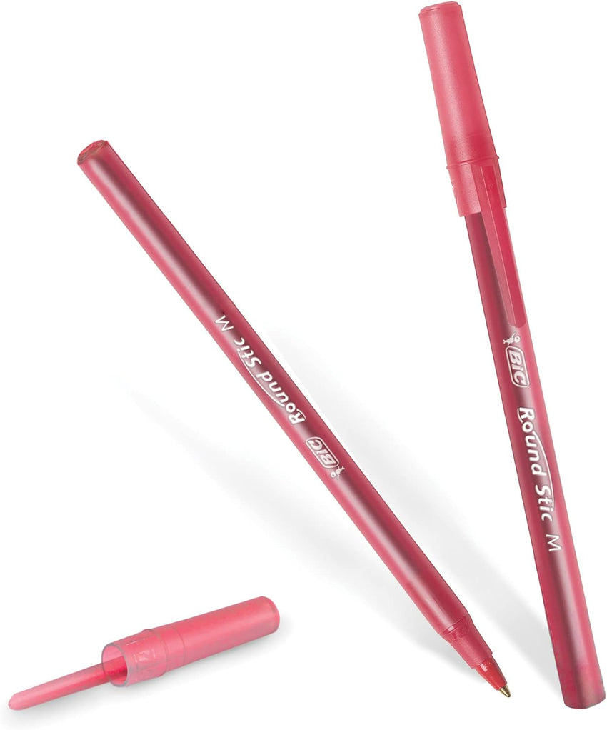 BIC Round Stic Xtra Life Ballpoint Pen, Ultra Long Lasting and Consistent Ink Flow, 60 - Count in Black Ink - 7DAY'S