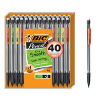BIC Xtra Smooth Mechanical Pencil with 0.7 mm Medium Point, Refillable and Retractable, 40 - Count Pack - 7DAY'S