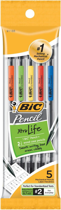 BIC Xtra Smooth Mechanical Pencil with 0.7 mm Medium Point, Refillable and Retractable, 40 - Count Pack - 7DAY'S
