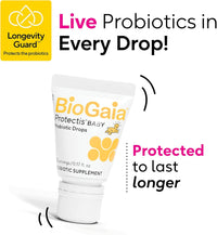 BioGaia Protectis Baby Probiotic Drops | Baby Essentials for Colic & Gas Relief | Safe for Newborns | Ease Crying, Fussing, Colic, Gas, Spit - ups & Constipation | No Dairy, Soy & Gluten | 5mL - 7DAY'S