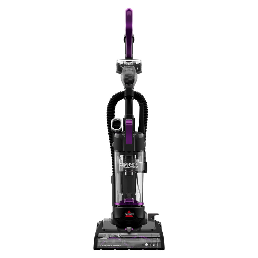 Bissell CleanView Compact Turbo Upright Vacuum with Quick Release Wand, Full Size Power, Compact Size for Apartments & Dorms, 3437F - 7DAY'S