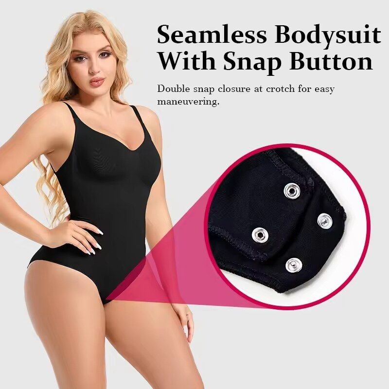 Bodysuit for Women Tummy Control Shapewear Racerback Seamless Sculpting Body Shaper Tank Top - 7DAY'S