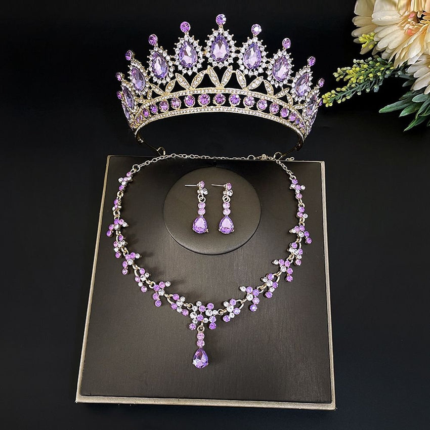 Bridal Crown Three Piece Set - 7DAY'S