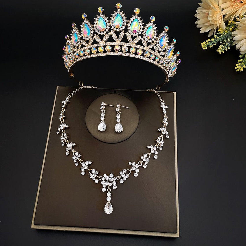Bridal Crown Three Piece Set - 7DAY'S
