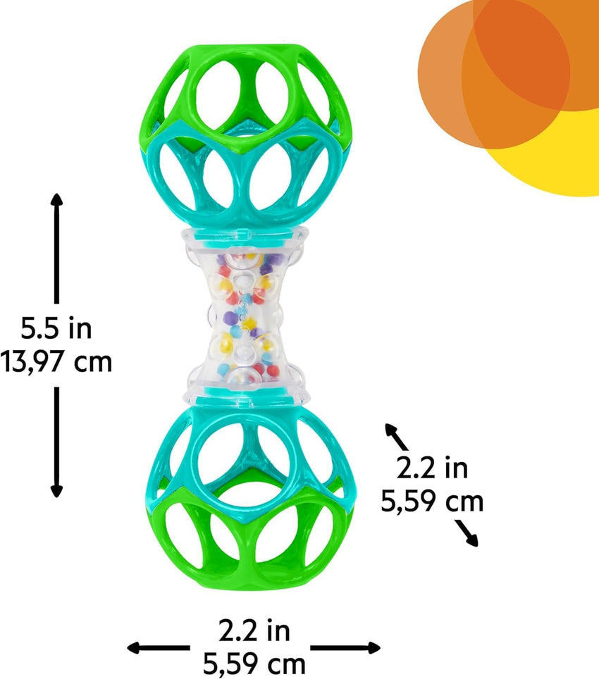 Bright Starts Oball Shaker Rattle Toy, Ages Newborn Plus - 7DAY'S
