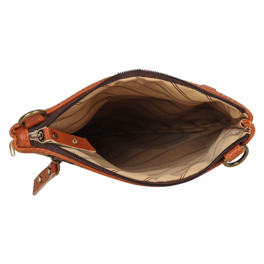 Brisk Crossbody Bag w/ Cellphone Pocket - Herringbone - 7DAY'S